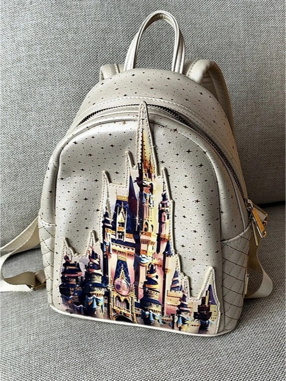 Loungefly Walt Disney World 50th Anniversary Cinderella Castle Mini Backpack